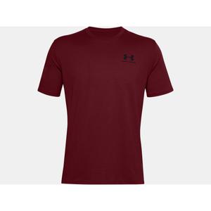 1326799-019-camisola-under-armour-sportstyle-left-chest-logo-cinza-preto-mosqueado