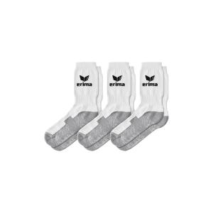 2181902-pares-de-meias-de-desporto-erima-x3-branco