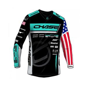 chajers275-camisola-de-manga-comprida-para-criancas-chase-team-connor-fields-replica-2024-preto-turquesa