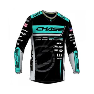chajers291-camisola-de-manga-comprida-para-criancas-chase-team-barry-nobles-replica-2024-preto-turquesa