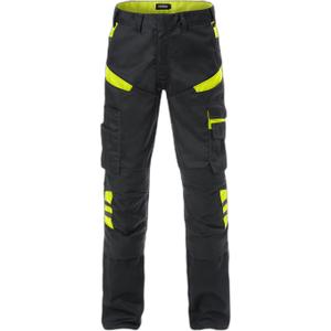 129482-982-calcas-de-trabalho-fristads-2555-stfp-preto-amarelo-alta-visibilidade