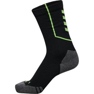 231587-1015-meias-de-treino-baixas-para-crianca-hummel-pro-osga-preta-verde-31-34
