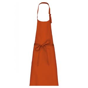 k8000-burntorange-avental-kariban-polycoton-sans-poche-laranja-queimada-tu
