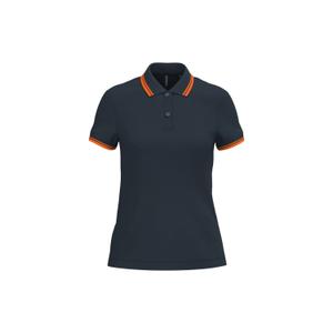 k273-navy-orange-polo-com-riscas-contrastantes-mulher-kariban-marinho-laranja