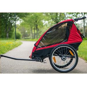 520137-carrinho-de-bebe-atrelado-2-em-1-para-criancas-fixac-o-no-cubo-2-rodas-optimiz-l71xl56xh60-vermelho-preto-71x56x60-cm
