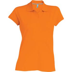k242-orange-polo-feminina-de-mangas-curtas-kariban-laranja
