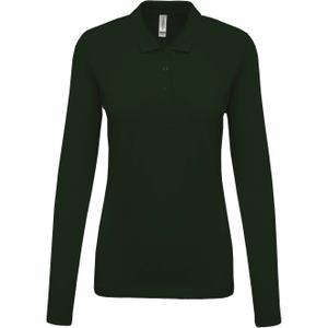 k257-kellygreen-polo-feminino-de-mangas-longas-kariban-pique-verde-escuro