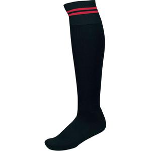 pa015-black-sportyred-meias-de-desporto-riscas-proact-preto-vermelho