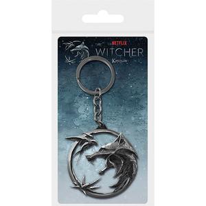 616the002-porta-chaves-de-metal-3d-para-criancas-pyramid-the-witcher-swallow-and-star-prata-tu