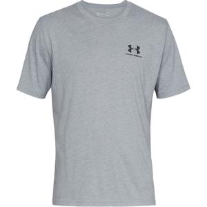 1326799-036-camisola-under-armour-sportstyle-left-chest-logo-cinza-preto
