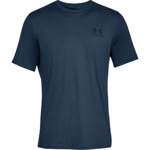 1326799-408-camisola-under-armour-sportstyle-left-chest-logo-azul-marinho-preto