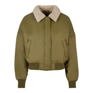 tb6070-04736-casaco-de-mulher-urban-classics-verde-azeitona-branco-azeitona